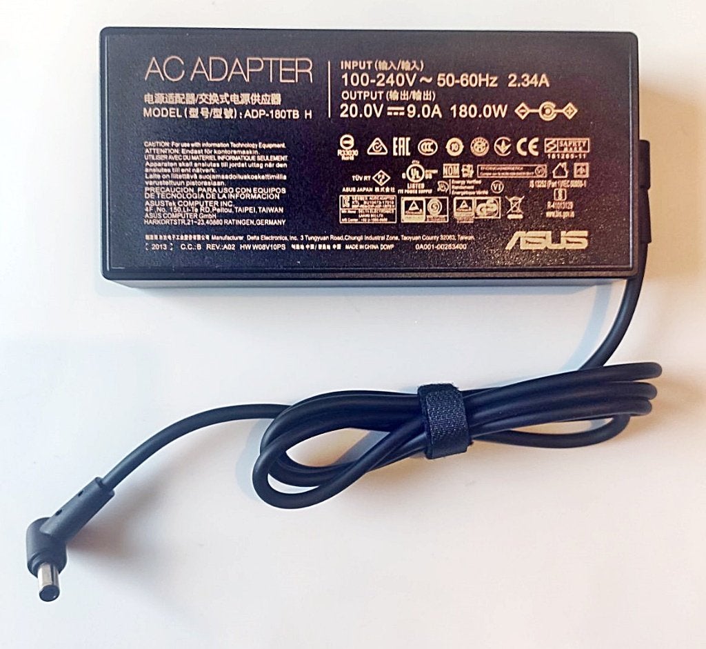 180W oplader voor laptop Asus FX505DT, FX506, FX705, 20V 9A, Computers en Software, 1521gb, ASUS, Drrkd2026@gmail.com, Nieuw