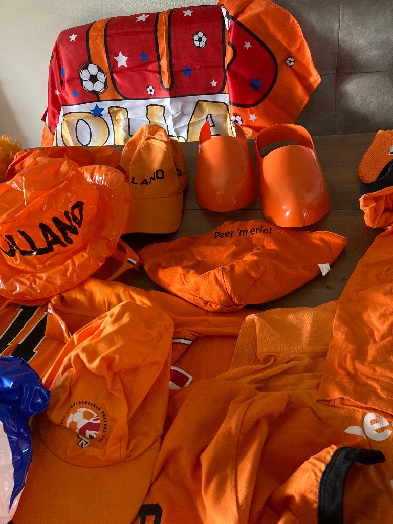 Oranje supporters artikelen., Ophalen, Nieuw, Oranje of Koningsdag