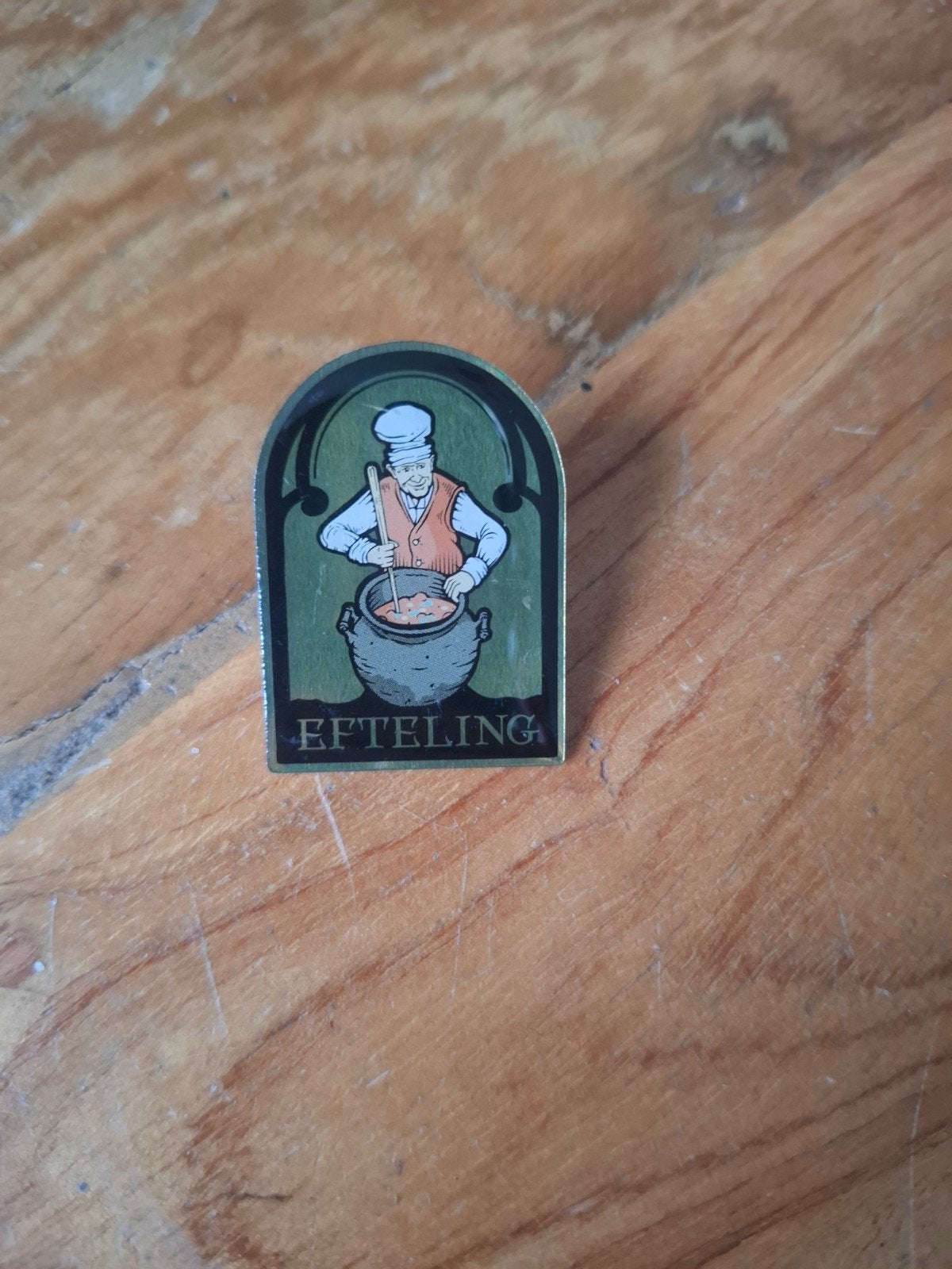 Smidje pin ravelijn pin kok, Verzamelen, Efteling, Ophalen of Verzenden, Button of Speldje