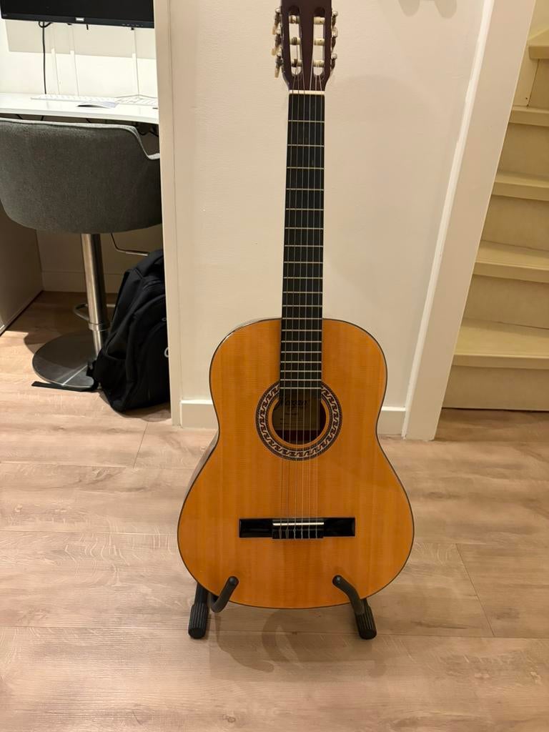 Klassieke gitaar, met hoes en standaard, Ophalen, Zo goed als nieuw, Klassieke of Spaanse gitaar