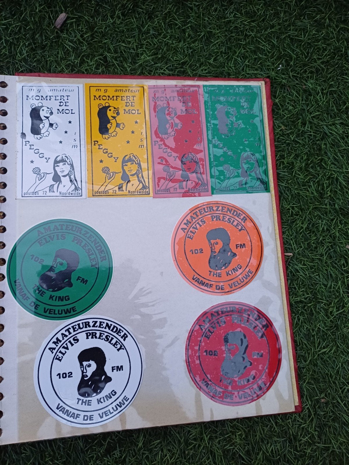 Verzameling oude piratenzender stickers - Uniek album, Verzamelen, Ophalen of Verzenden