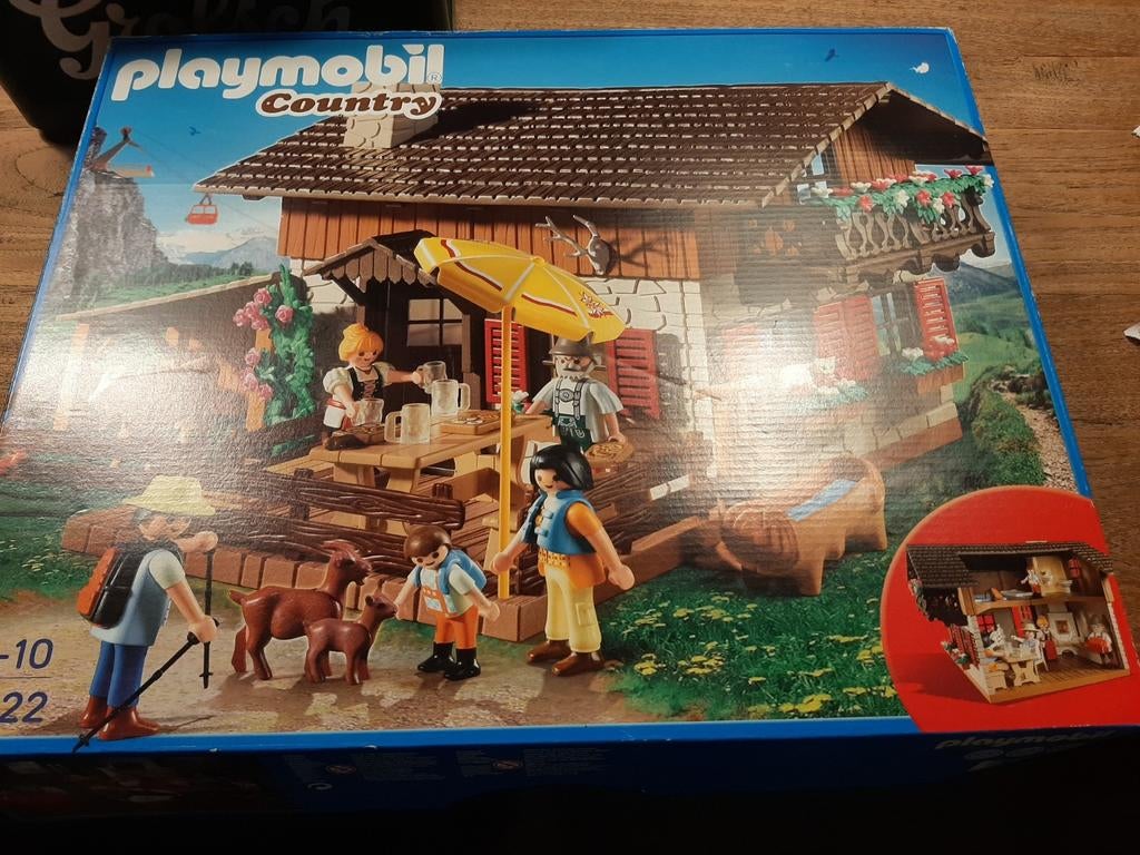 Playmobil Country Alpenchalet / Berghut met figuren 5422, Kinderen en Baby's, Speelgoed | Playmobil, Ophalen, Zo goed als nieuw