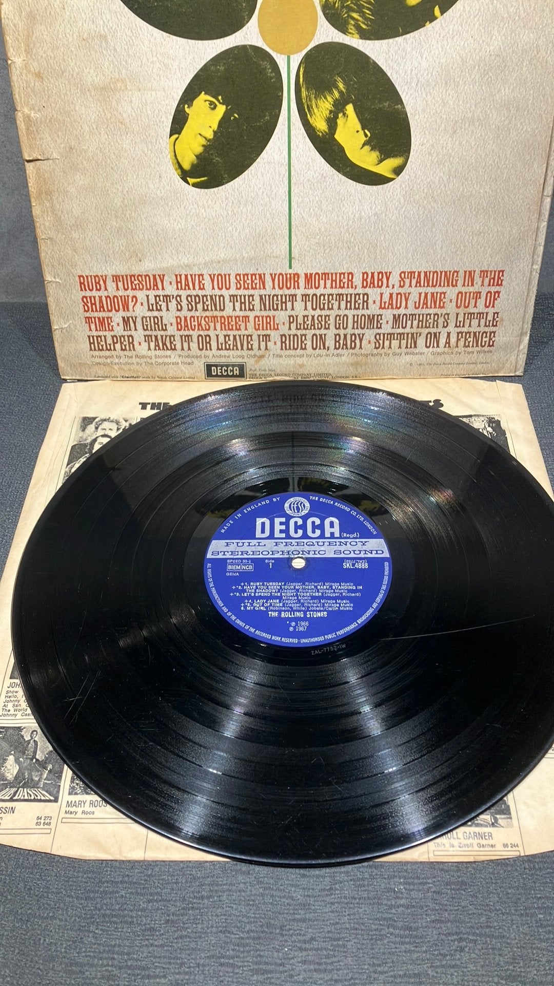 The Rolling Stones — Flowers, LP, Gebruikt, Ophalen of Verzenden, Originele persing