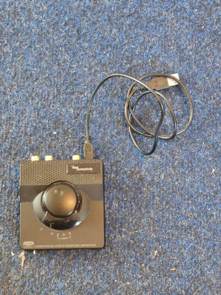 USB DAC Audio Adapter met Hoofdtelefoonversterker, Overige merken, Ophalen of Verzenden, Minder dan 60 watt, Gebruikt