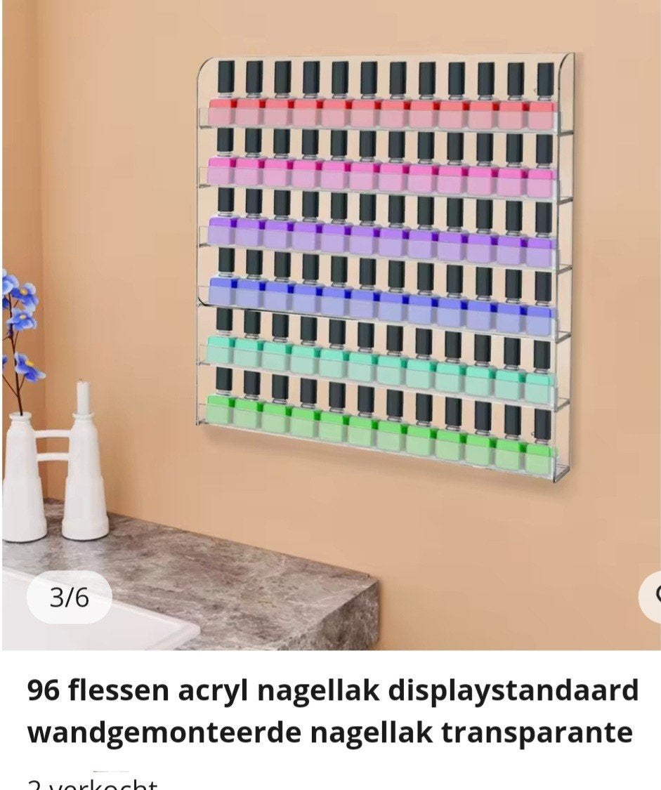 Acryl Nagellak Displaystandaard - Wandgemonteerd, Ophalen of Verzenden