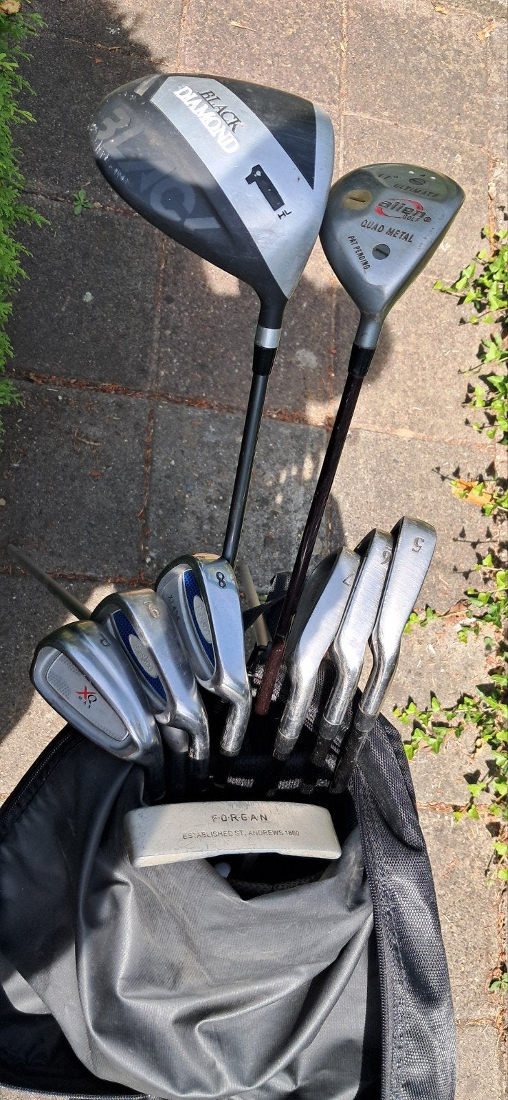 Complete Golfset  Black Diamond heren.

Ijzers 5-6-7-8-9-P-S, Sport en Fitness, Golf, Ophalen, Zo goed als nieuw, Set