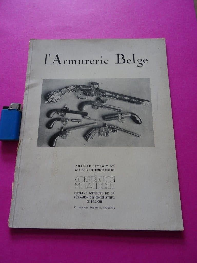antiek boekje wapen industrie Belgie geweer pistool 1938, Ophalen of Verzenden