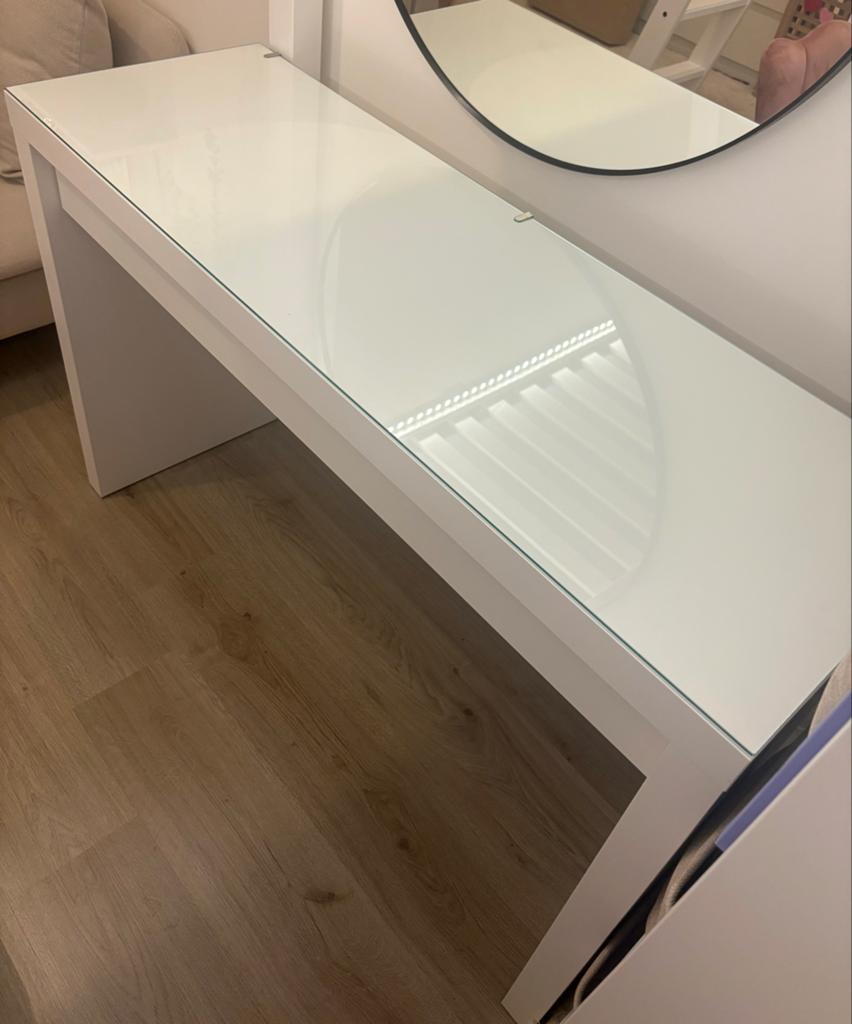 IKEA Malm vanity, Huis en Inrichting, Tafels | Kaptafels, Ophalen, Gebruikt, Hout, 100 tot 150 cm