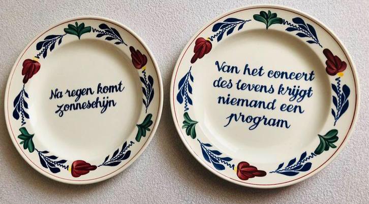 Boerebont wandborden, Antiek en Kunst, Antiek | Wandborden en Tegels, Ophalen