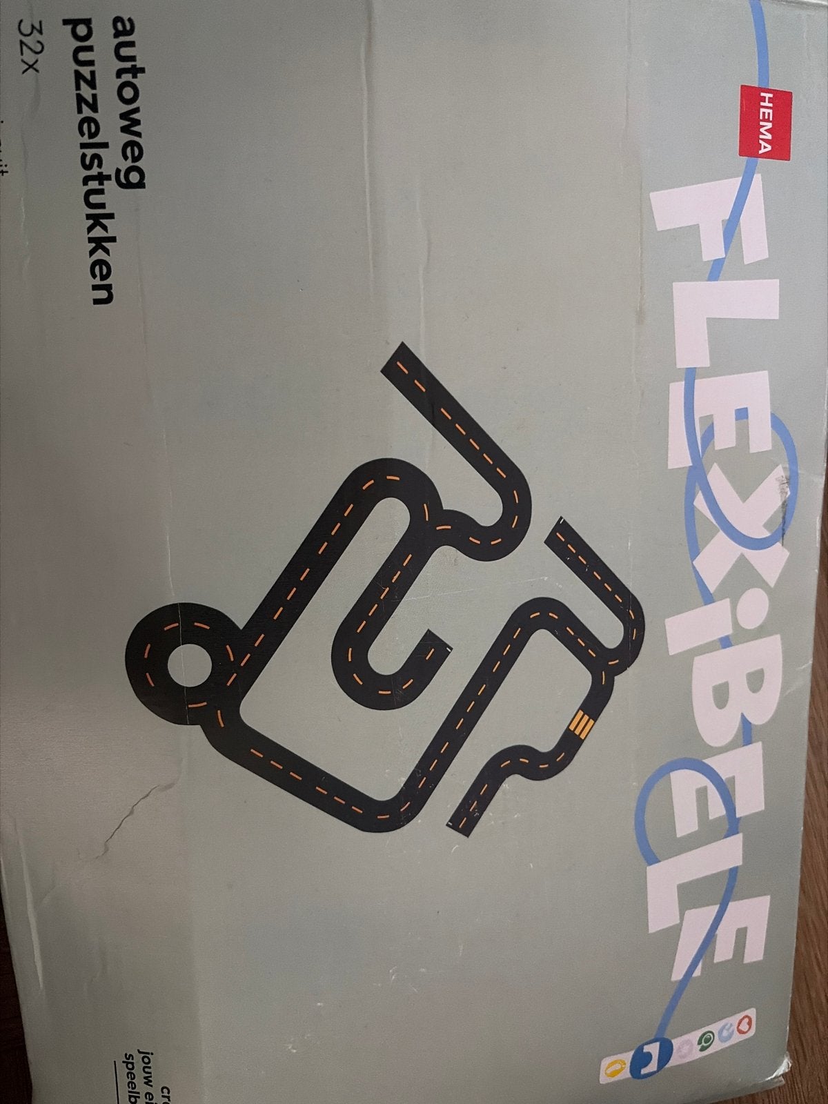 Hema Flexibele Autoweg Puzzelstukken - 32x, Ophalen of Verzenden, Zo goed als nieuw