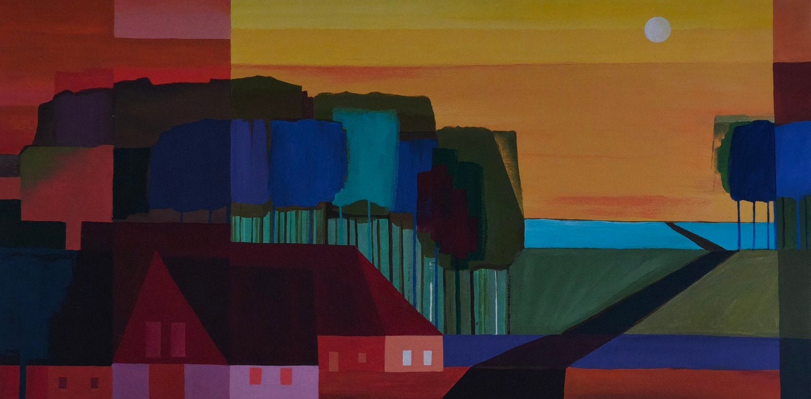Schilderij in de stijl van Ton Schulten, Ophalen