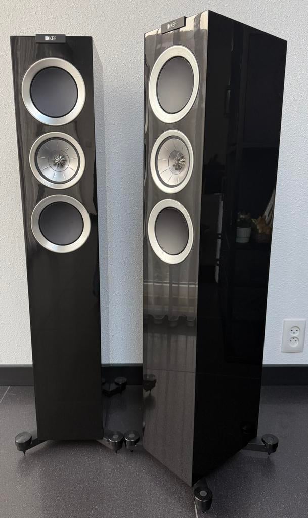 KEF R500 “HOOGWAARDIGE” zuilen speakers “TOP STAAT”, Zo goed als nieuw, 120 watt of meer, Front, Rear of Stereo speakers, Ophalen