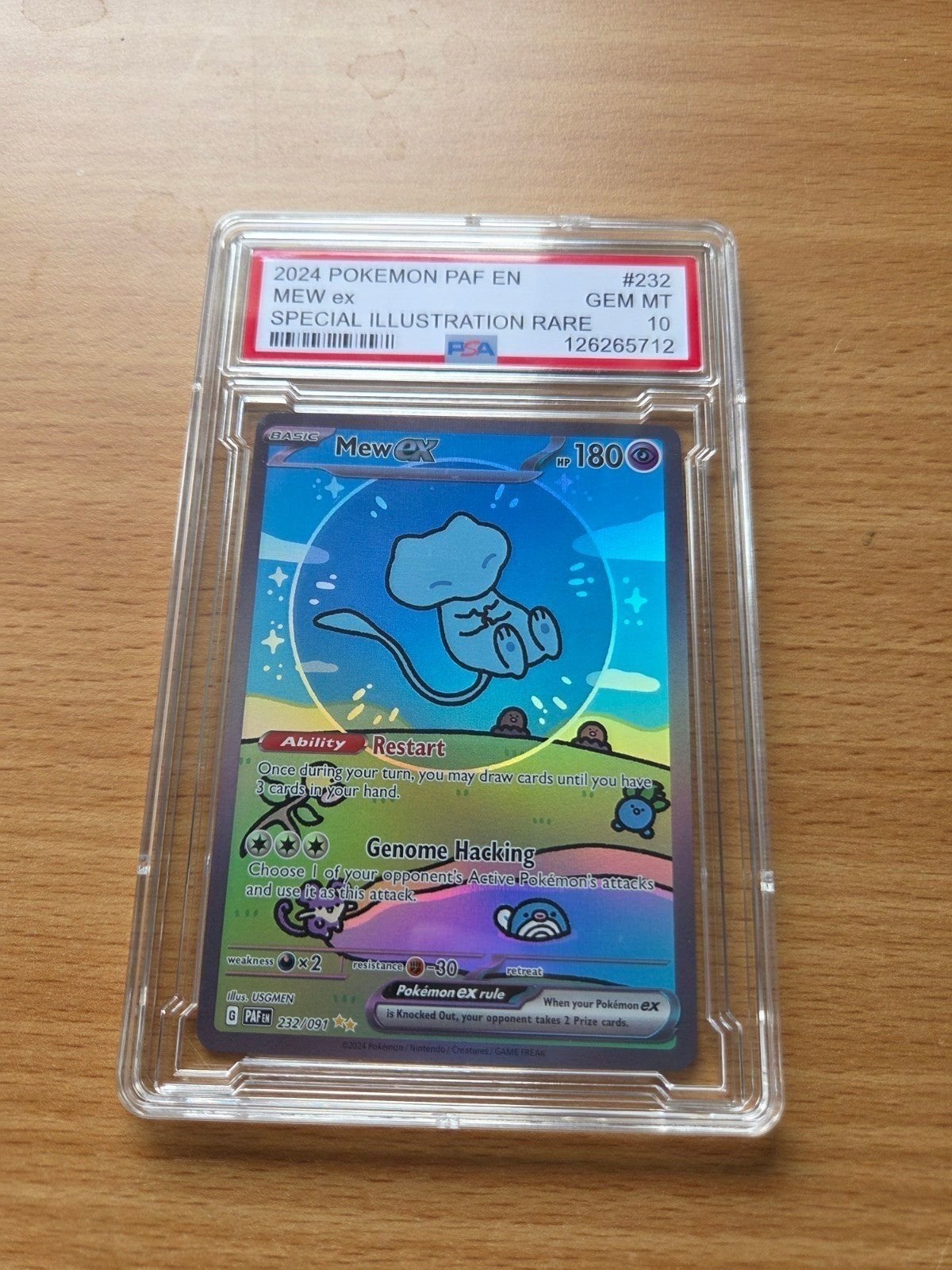 Mew ex Special Illustration Rare PSA 10 GEM MT Pokémon kaart, Verzenden, Nieuw, Losse kaart, Foil