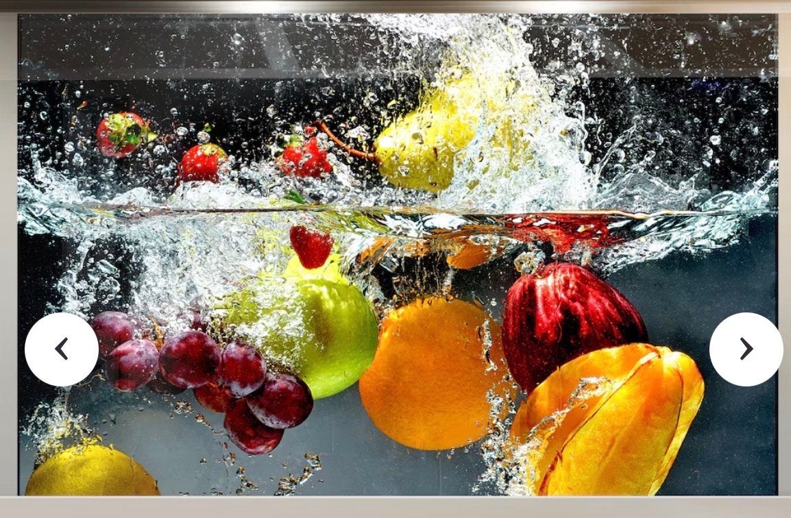 Spatwand Keuken Glas Fruitsplash 80x60 cm, Ophalen, Zo goed als nieuw, 75 tot 100 cm, Overige typen