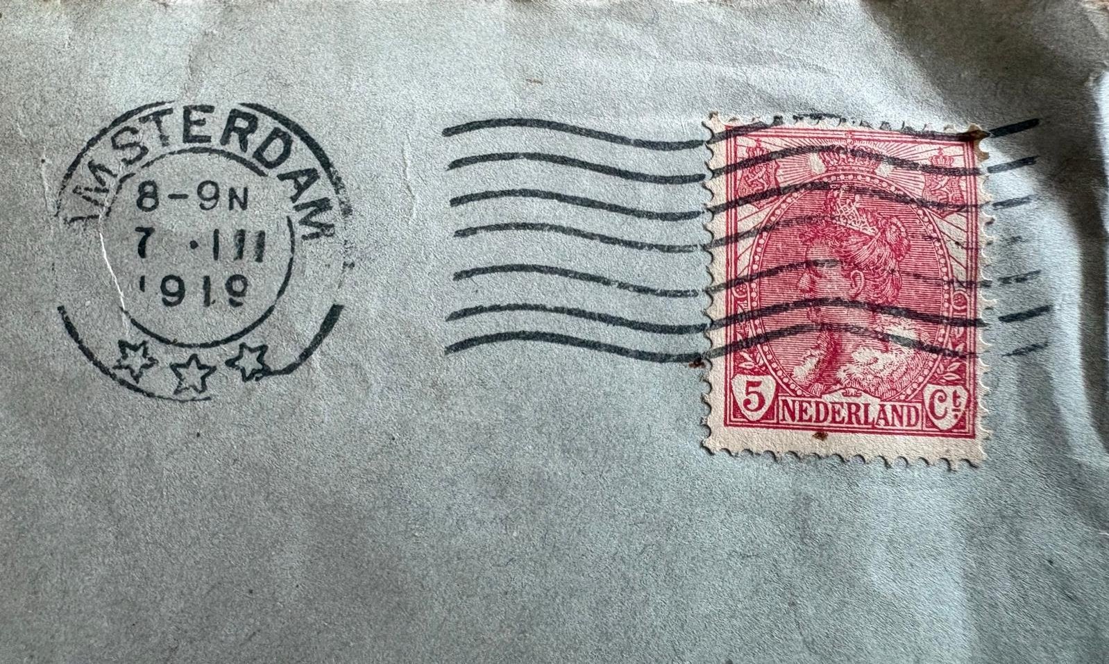 Postzegel hfl 0.05 gestempel in 1919, Postzegels en Munten, Postzegels | Nederland, Ophalen, Gestempeld