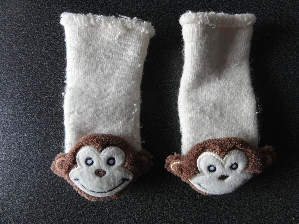 Sokjes / rammelsokjes aap, Ophalen of Verzenden, Gebruikt, Jongetje of Meisje, Sokjes