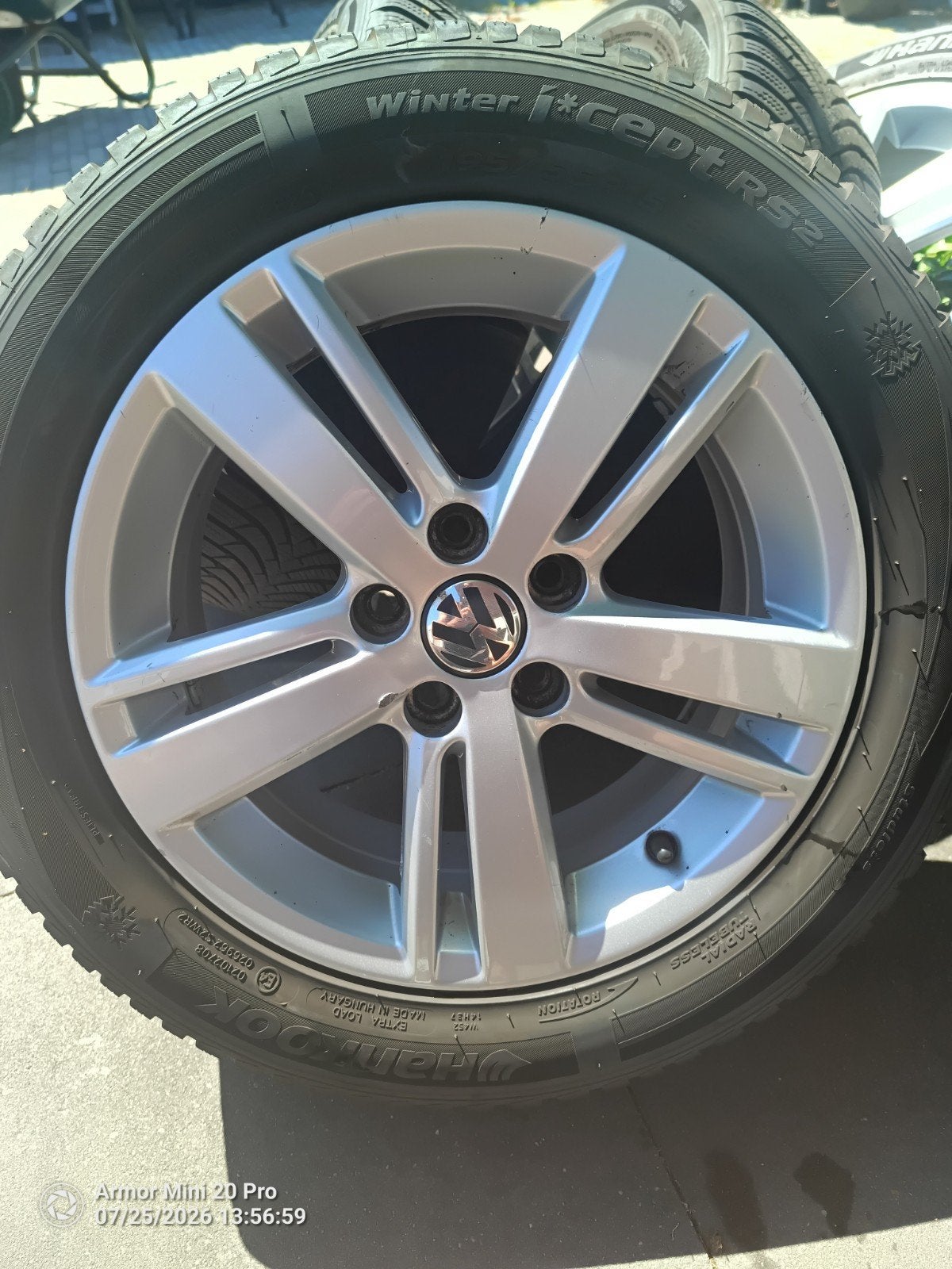 velgen set 15" VW met winterbanden, Ophalen, 15 inch, 195 mm, Winterbanden