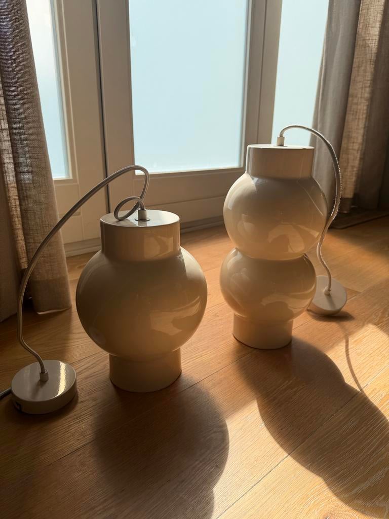 Karwei hanglampen, set van 2, Ophalen, Zo goed als nieuw, Minder dan 50 cm