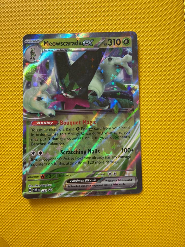 Meowscarada ex 033/198 Pokémon kaart, Ophalen of Verzenden, Zo goed als nieuw, Losse kaart, Foil