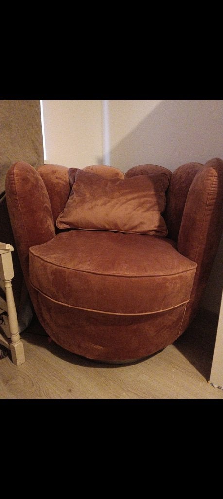 Fauteuil oud roze, Ophalen, Zo goed als nieuw, Overige kleuren, Eén