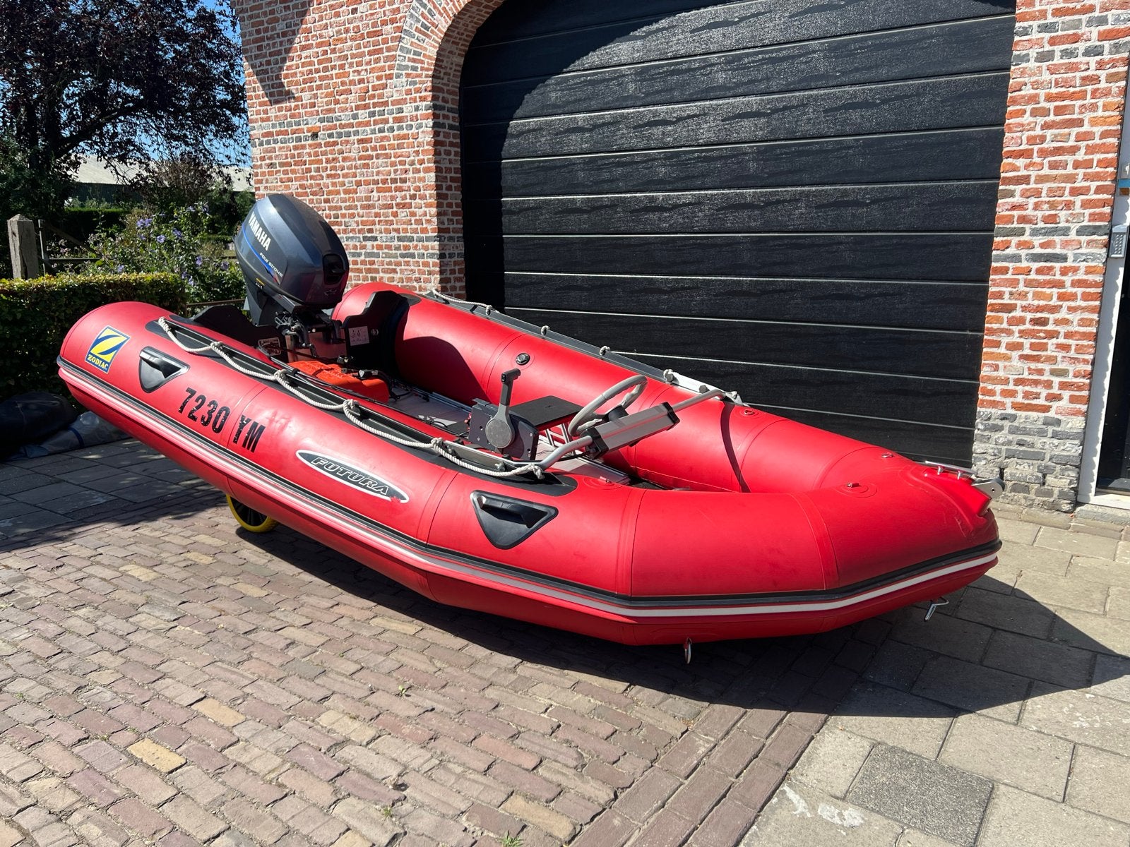 Zodiac Futura MK2C met Yamaha 25pk buitenboordmotor, Watersport en Boten, Ophalen, Aluminium, Gebruikt, Zodiac