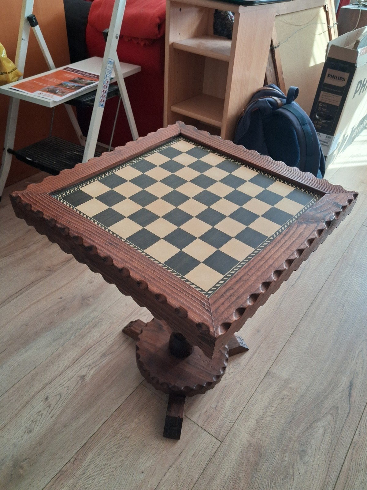 Vintage schaaktafel. Klassiek model, Antiek en Kunst, Ophalen