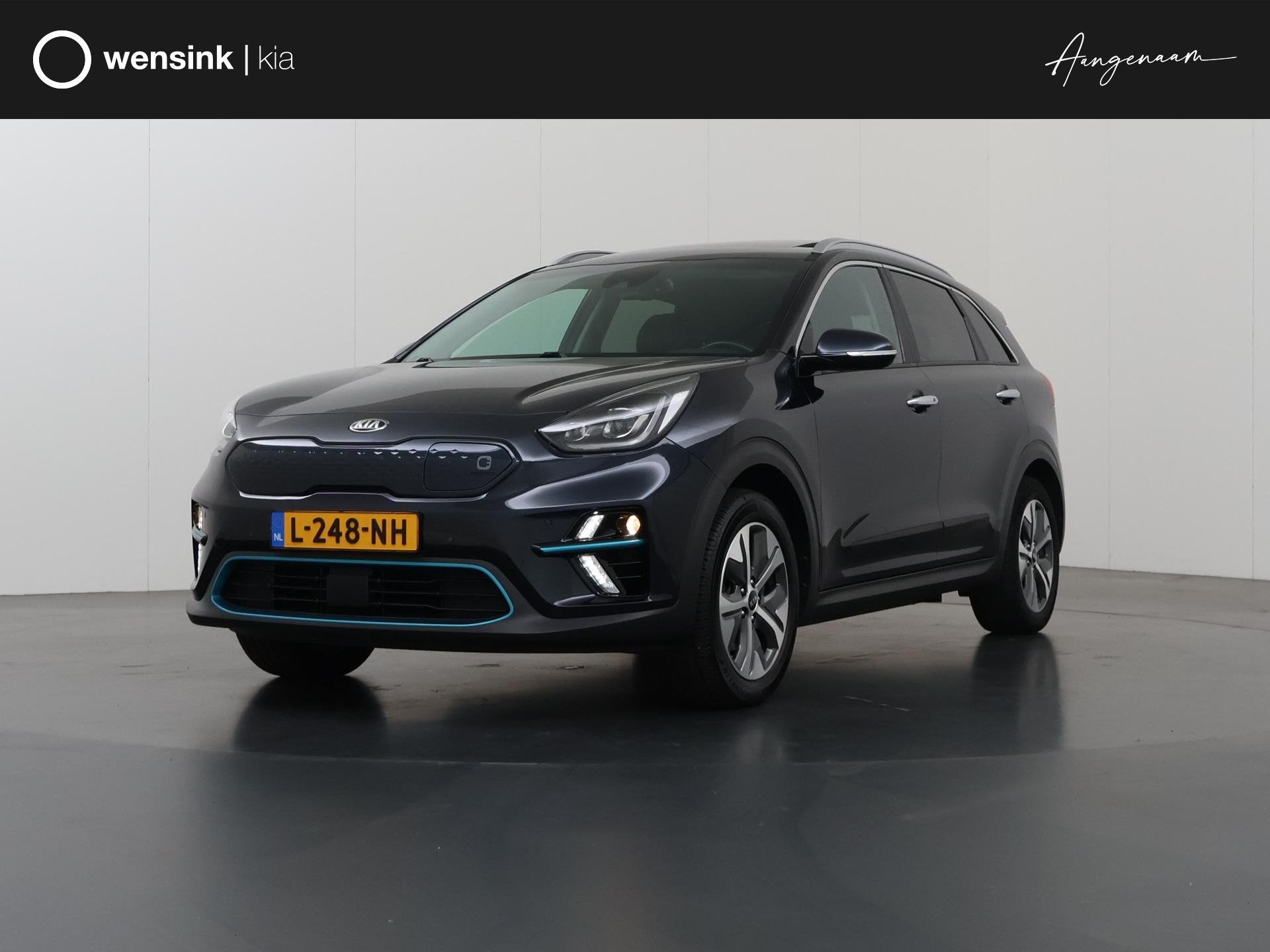Kia e-Niro ExecutiveLine 64 kWh | SOH 94% | Schuif/Kanteldak, Dealer onderhouden, Gebruikt, 1712 kg, Blauw