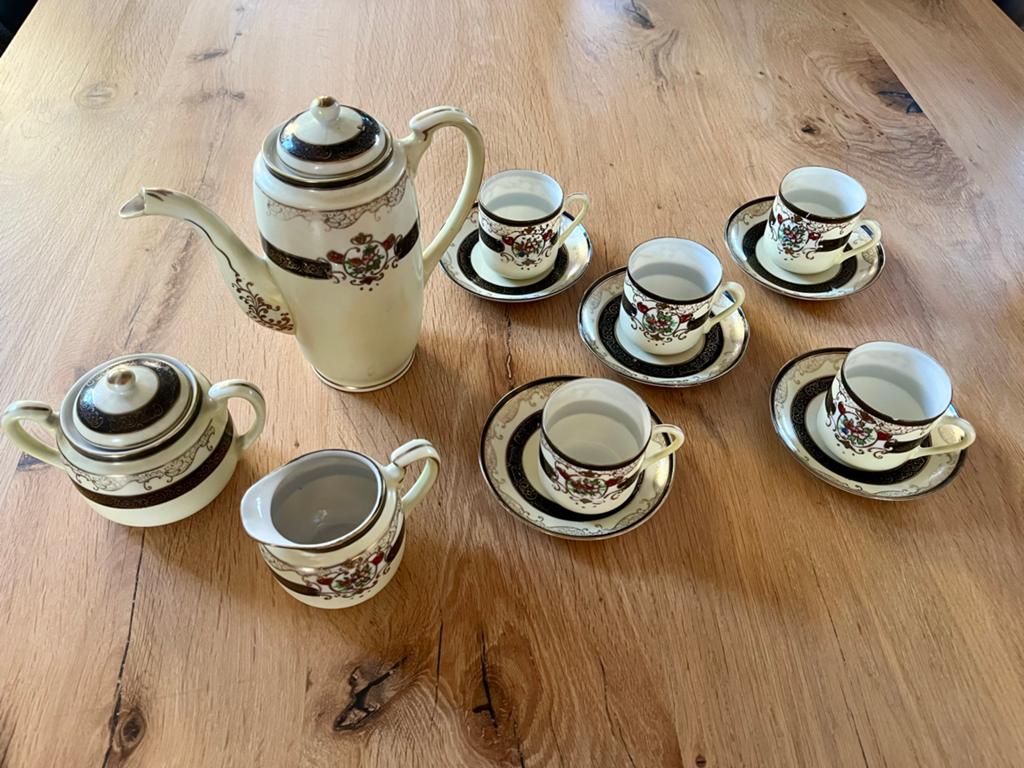 Vintage Japans koffieservies - 12-delig, Ophalen of Verzenden