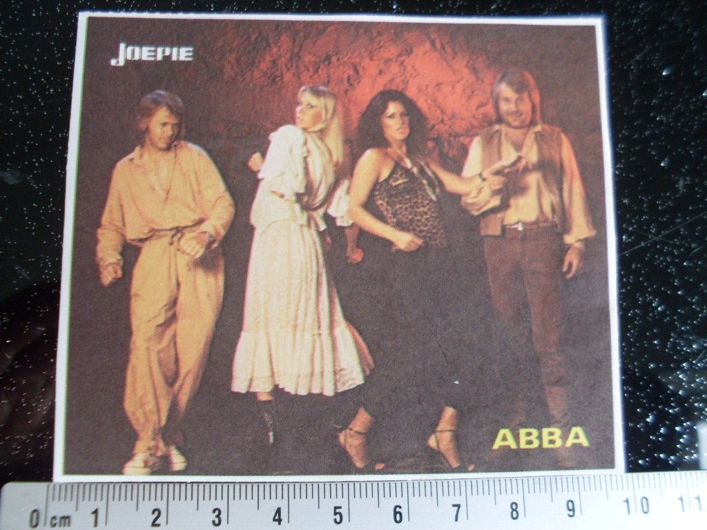 sticker Abba Joepie, Verzenden, Zo goed als nieuw, Film, Tv of Omroep