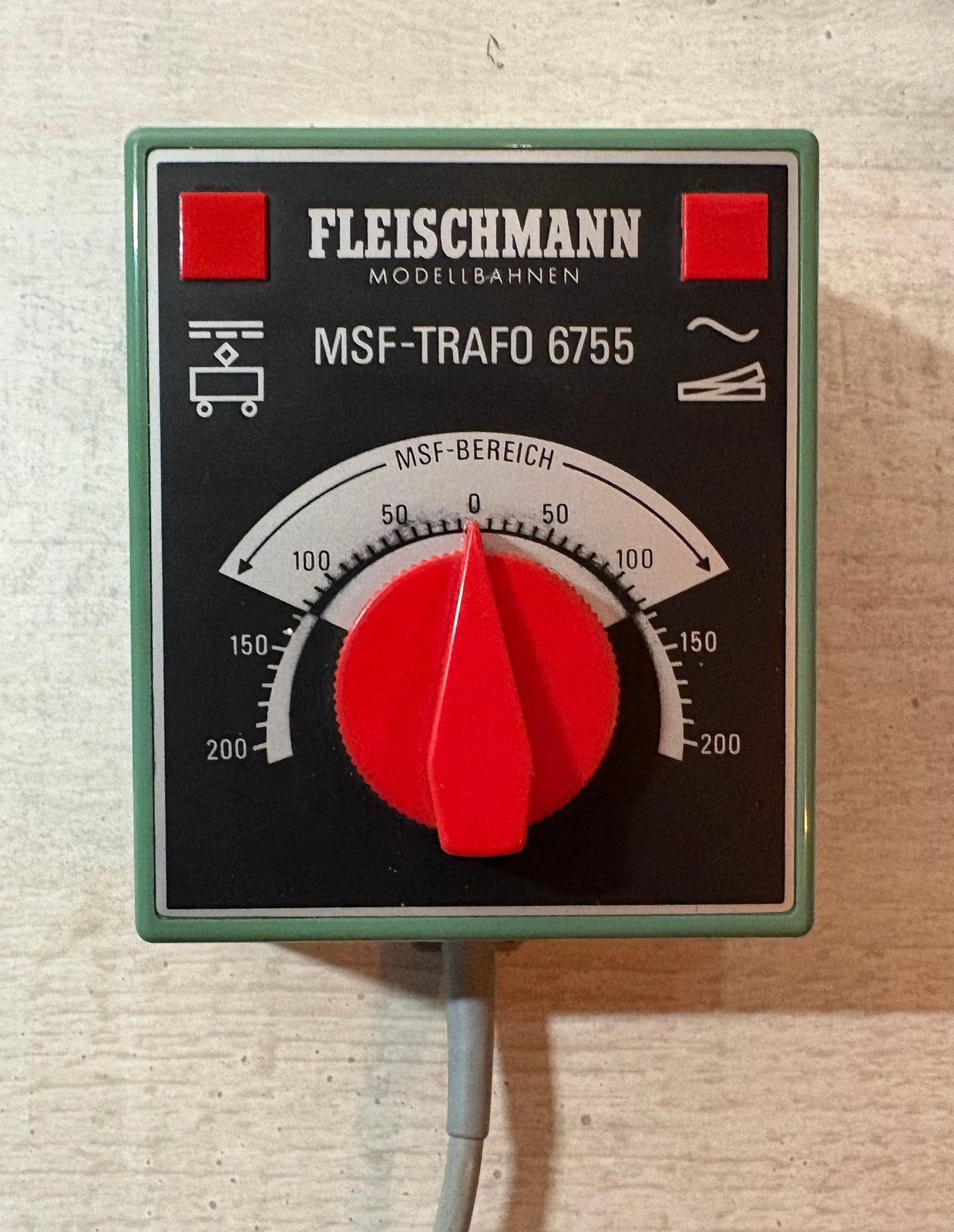 Fleischmann MSF-Trafo 7655 in OVP, Transformator of Voeding, Gelijkstroom, Fleischmann, Ophalen of Verzenden