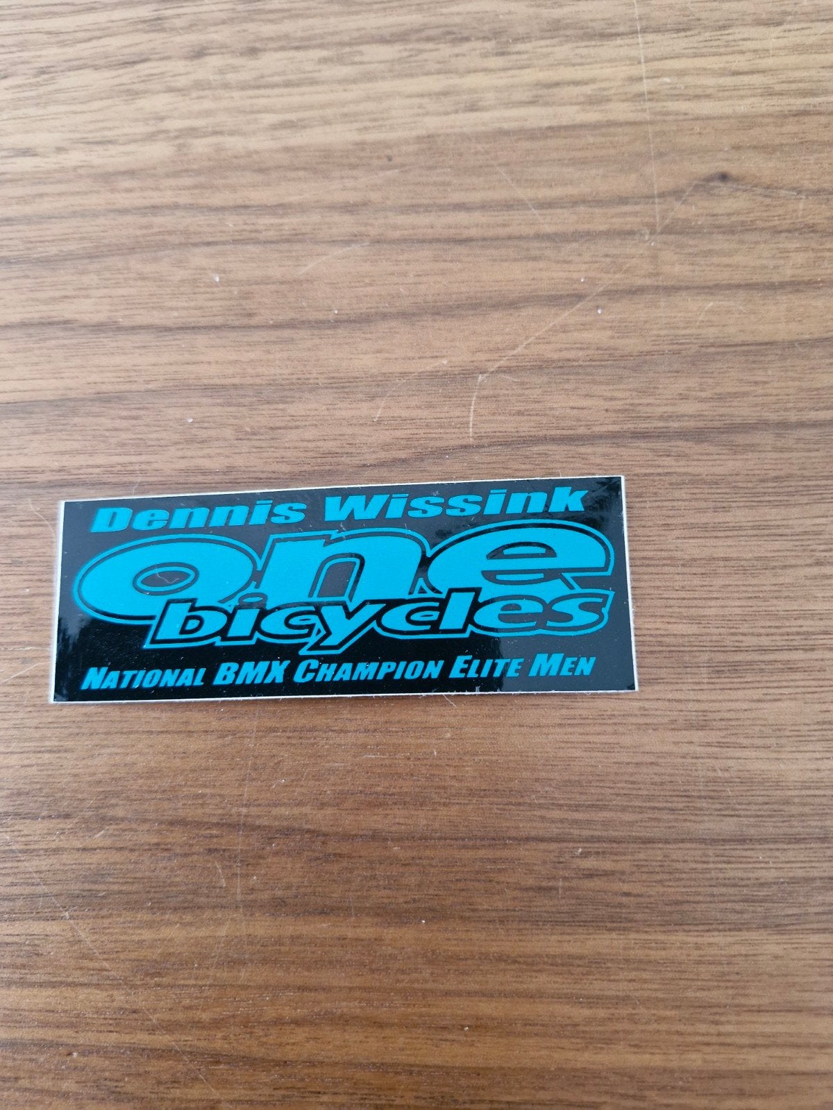 8976 Sticker Dennis Wissink One Bicycles BMX Cham. Elite Men, Ophalen of Verzenden, Nieuw, Sport