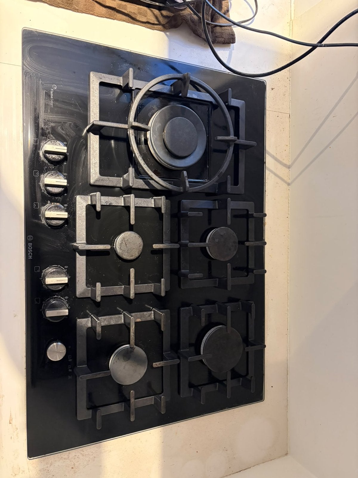 Bosch Gasfornuis met 5 Pitten - Goede Staat, Ophalen, Zo goed als nieuw, Gas, 5 kookzones of meer