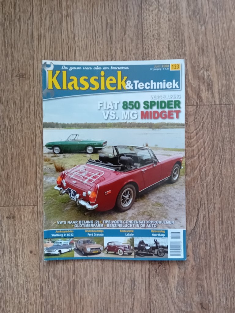Klassiek & Techniek nr.123 - juni 2008, Boeken, Auto's | Folders en Tijdschriften, Ophalen of Verzenden, Zo goed als nieuw, Algemeen