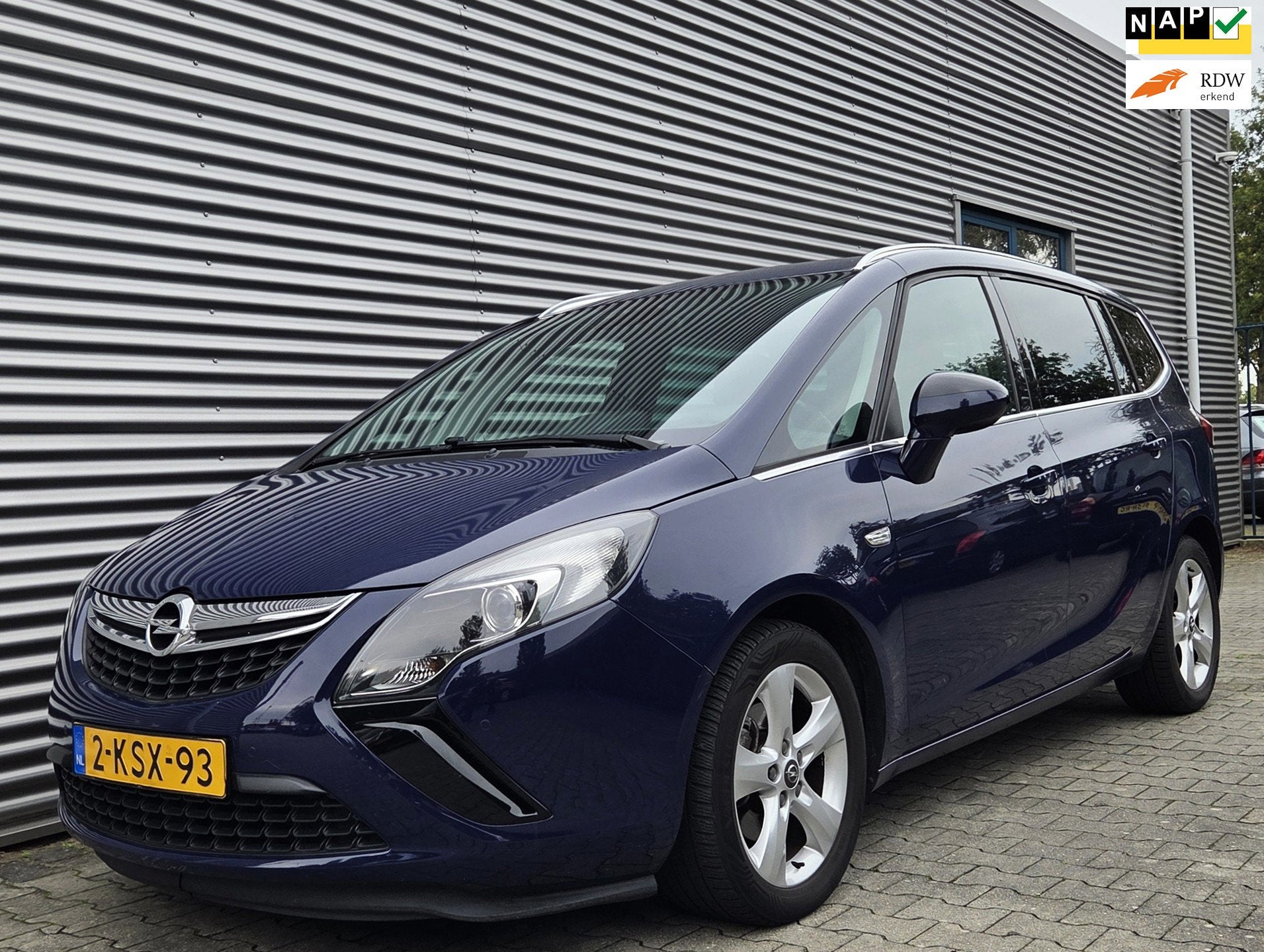 Opel Zafira Tourer 1.4 Berlin 07-2013 Deep Blue (7 Persoons!, Auto's, Euro 5, Stof, Gebruikt, 4 cilinders