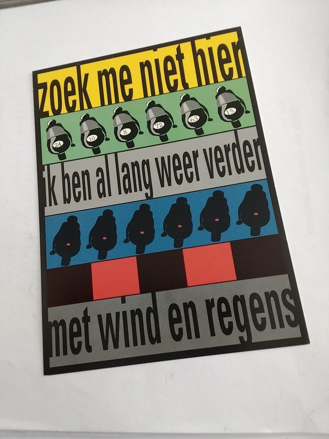 Vintage Ansjeshagen Ansjovis Postkaart - Reisgedichten, Verzamelen, Ansichtkaarten | Themakaarten, Ongelopen, 1980 tot heden, Ophalen of Verzenden