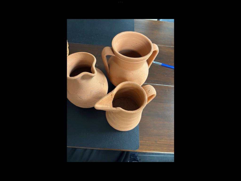 Terracotta vazen, Huis en Inrichting, Woonaccessoires | Vazen, Ophalen, Overige kleuren, Aardewerk of Porselein, Zo goed als nieuw