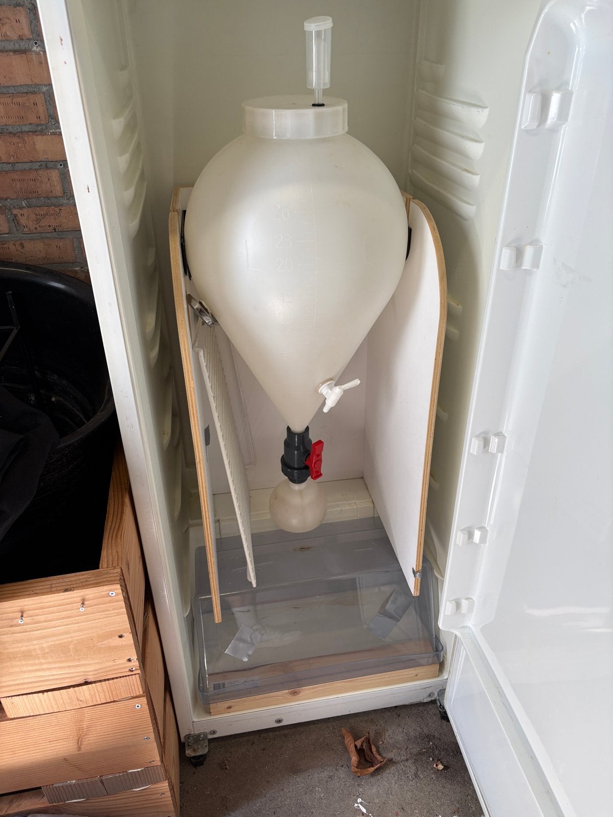 Bauknecht koelkast met gistvat - Ideaal voor thuisbrouwers, Ophalen, 150 tot 200 liter, 60 cm of meer, 140 tot 160 cm