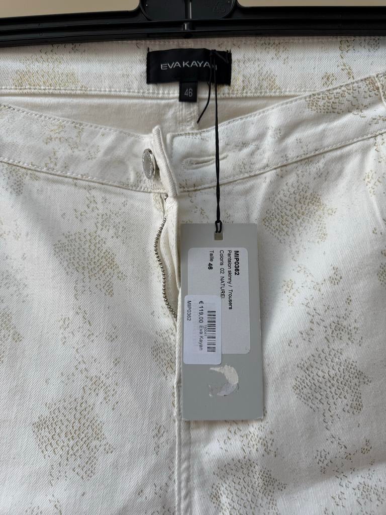 Broek Eva Kayan maat 46, Ophalen of Verzenden, Nieuw, Maat 46 (S) of kleiner, Wit