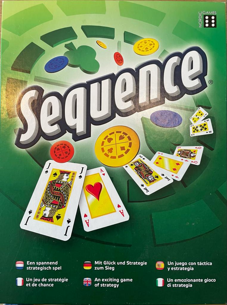 Sequence bordspel - Strategisch kaartspel voor familie, Een of twee spelers, Ophalen of Verzenden, Zo goed als nieuw