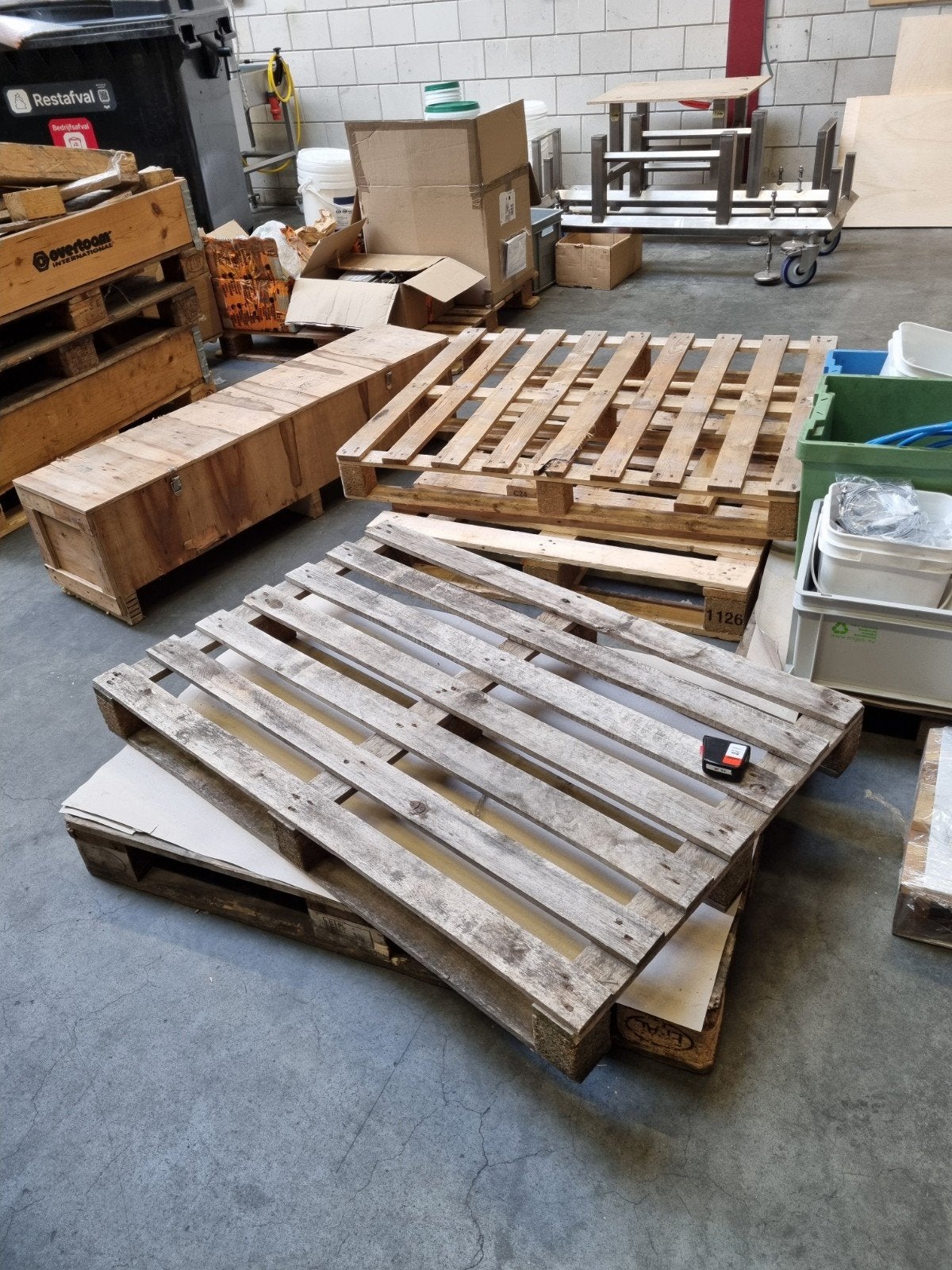 houten pallets, Ophalen, 50 mm of meer, Pallet, Minder dan 200 cm