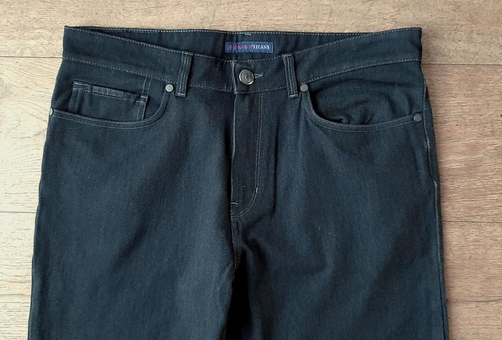TRUSSARDI, antraciet grijze broek, mt 51, Maat 52/54 (L), Ophalen of Verzenden, Grijs, Gedragen