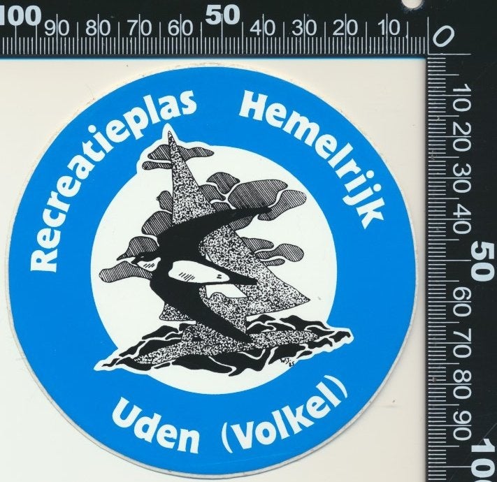 Sticker: Recreatieplas Hemelrijk - Uden - Volkel (1), Ophalen of Verzenden, Zo goed als nieuw, Bedrijf of Vereniging