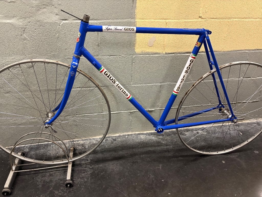 Retro gios torino koersframe, Fietsen en Brommers, Overige merken, 28 inch, Staal, Velgrem