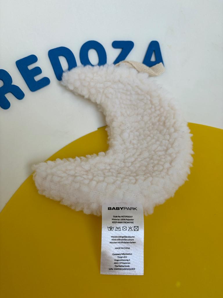 K1137 babypark maan maantje wit speendoekje, Kinderen en Baby's, Speelgoed | Knuffels en Pluche, Ophalen of Verzenden, Zo goed als nieuw