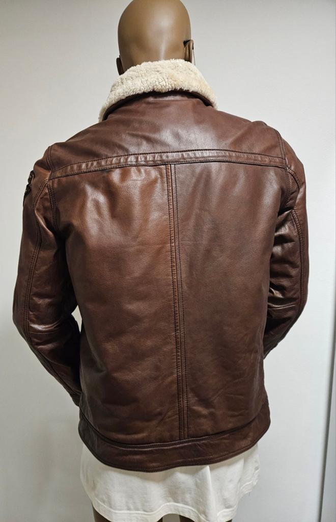 PME Legend prachtige buffel leren jas met batches (L), Kleding | Heren, Jassen | Winter, Maat 52/54 (L), Bruin, ., Ophalen of Verzenden