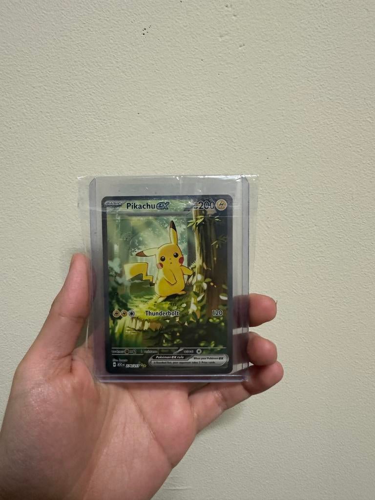 Pikachu EX Pokémon Kaart - Zo goed als nieuw, Ophalen of Verzenden, Zo goed als nieuw, Losse kaart