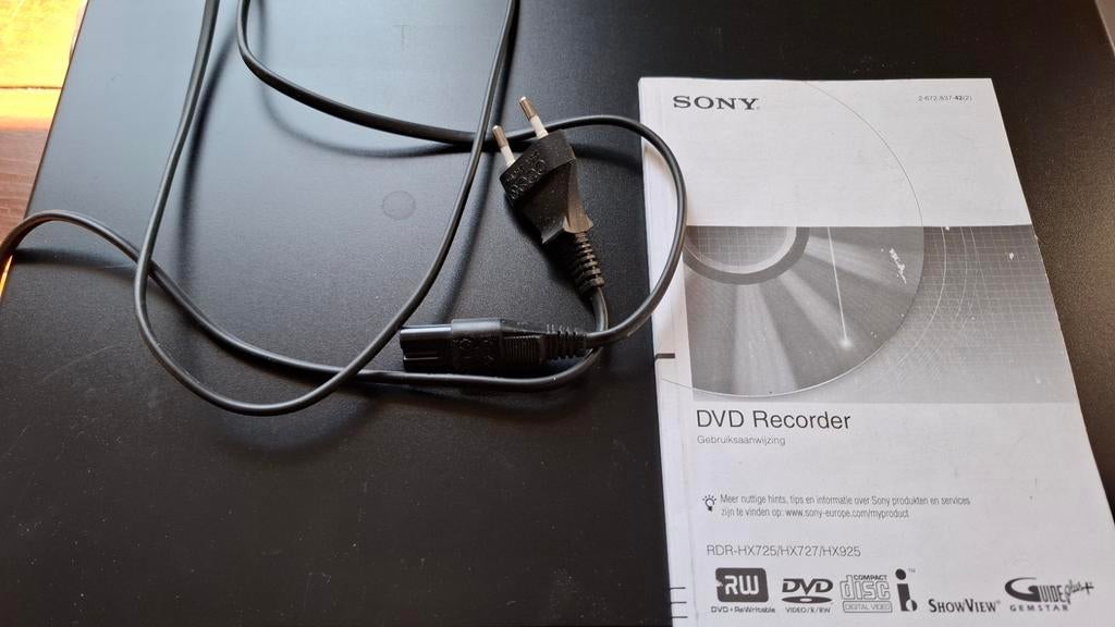 Sony DVD Recorder / Speler RDR-HX725 met handleiding, Alle leeftijden, Ophalen, Gebruikt, Overige genres