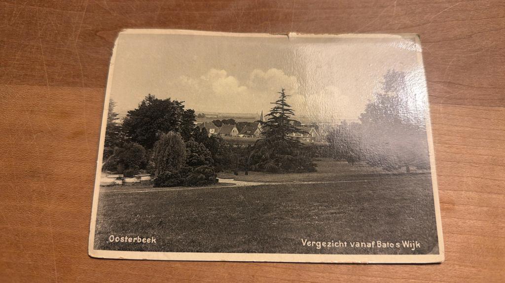 Oosterbeek, vergezicht vanaf Bato s wijk, Verzamelen, Ophalen of Verzenden, 1940 tot 1960, Gelderland