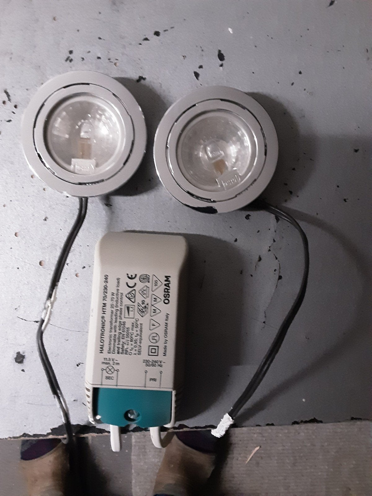 Twee inbouwspotjes, halogeen, Ophalen of Verzenden