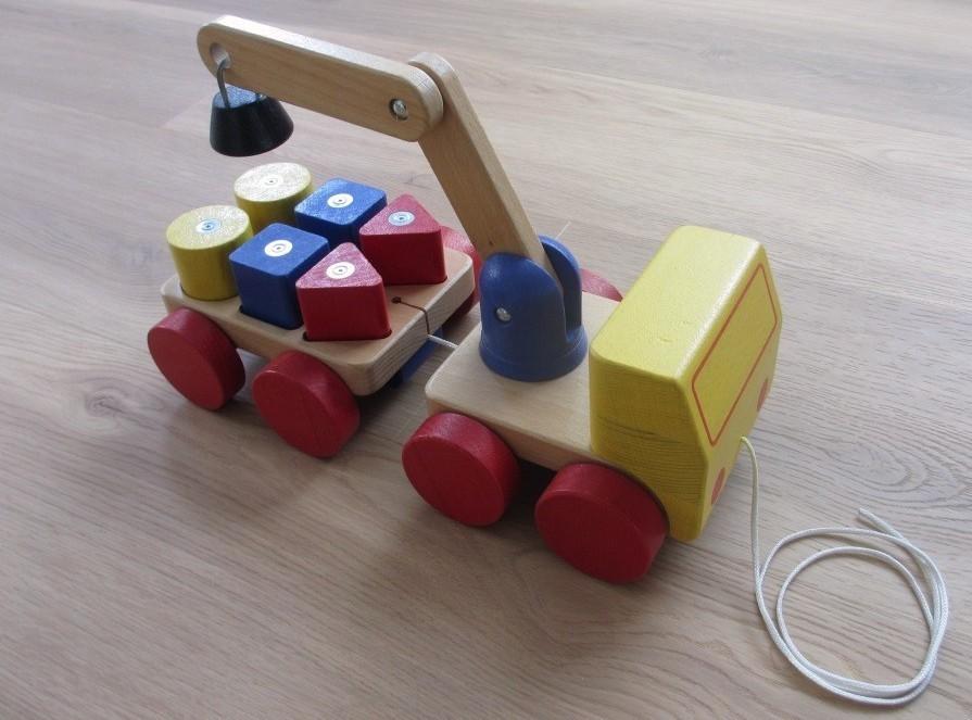 houten vrachtauto speelgoed, Kinderen en Baby's, Speelgoed | Houten speelgoed, Ophalen of Verzenden, Zo goed als nieuw